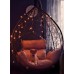 Подвесное кресло-кокон Sevilla горячий шоколад, подушка коричневая 1 фото