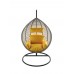 Подвесное кресло Loftyhome Kiwano 1191 Grey Spots/Yellow 5 фото