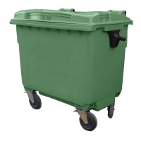 Контейнер для мусора пластиковый 660 л зеленый, Razak