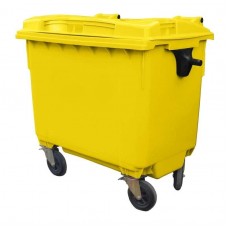 Контейнер для мусора пластиковый 660 л желтый, Razak