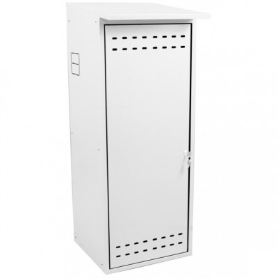 Шкаф для газового баллона ComfortProm оцинкованный, белый фото