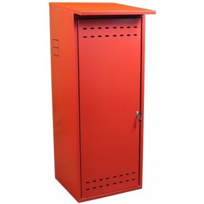Шкаф для газового баллона ComfortProm оцинкованный, красный фото