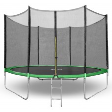 Батут Happy Jump 14ft PRO (435см) с внешней сеткой и лестницей