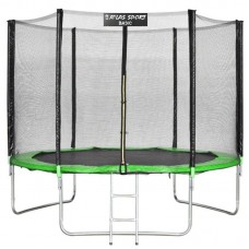 Батут Atlas Sport 252 см (8ft) BASIC с лестницей GREEN