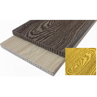 Подступенок из ДПК Holzhof (кольца дерева) Янтарный (песочный) 150х4000