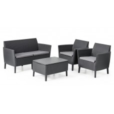 Комплект мебели Salemo 2-sofa set (Салемо), графит