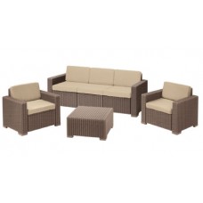 Комплект мебели Калифорния сет (California 3 seater set) капучино