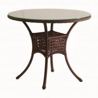 Стол садовый круглый DECO 90 см 7034П  шоколад