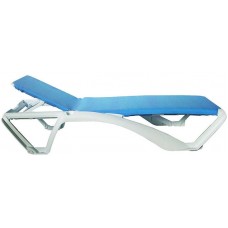 Шезлонг пластиковый ACQUA SUN LOUNGER WHITE/BLUE 2x