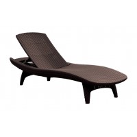 Шезлонг лежак KETER Sun Lounger Pacific, коричневый