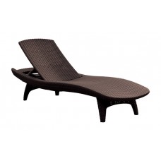 Шезлонг лежак KETER Sun Lounger Pacific, коричневый