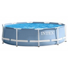 Каркасный бассейн Intex Prism Frame 26728NP 457х84см + фильтр-насос, лестница, тент, подстилка