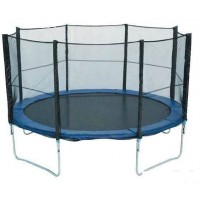 Батут складной Funfit 4,65 м с защитной сеткой и лестницей