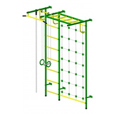 Шведская стенка "Пионер - С4СМ" зелёно/жёлтый