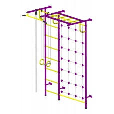 Шведская стенка "Пионер - С4СМ" пурпурно/жёлтый