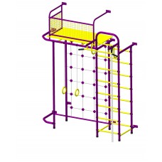Шведская стенка "Пионер - С6СМ" пурпурно/жёлтый