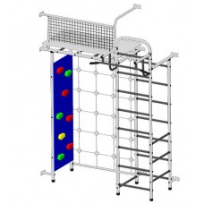Детский спортивный комплекс "Пионер 10С" со скалодромом белый
