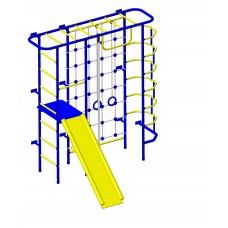 Детский спортивный комплекс "Пионер - С7СМ" синий/радуга
