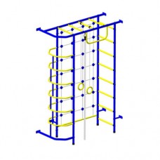Шведская стенка "Пионер 9М" сине/жёлтый