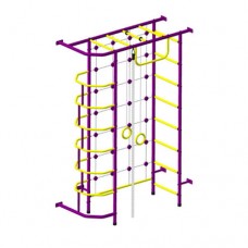 Шведская стенка "Пионер 9" пурпурно/жёлтый