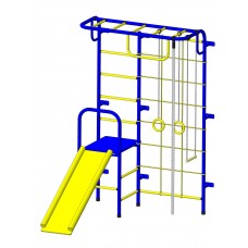 Шведская стенка "Пионер - С107М" сине/жёлтый