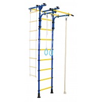 Шведская стенка Юный Атлет Пол - потолок - Т синий