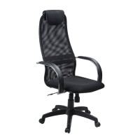 Офисное кресло BK-8PL 20 (SU-BK) Черная сетка