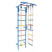 Детский спорткомплекс  "Формула здоровья" "Start 3" голубой/радуга