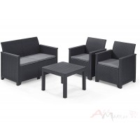 Комплект мебели Emma 2 seater графит