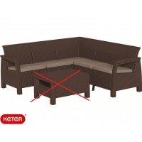 Скамья угловая СORFU II Relax коричневый