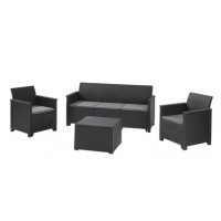 Комплект мебели Emma store 3 seater графит