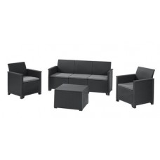 Комплект мебели Emma store 3 seater графит