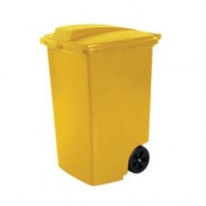 Контейнер для мусора на колёсах 100 л REFUSE BIN желтый