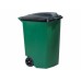 Контейнер для мусора на колесах REFUSE CONTAINER 100 л, зелёный/черный фото