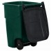 Контейнер для мусора на колесах REFUSE CONTAINER 100 л, зелёный/черный 1 фото