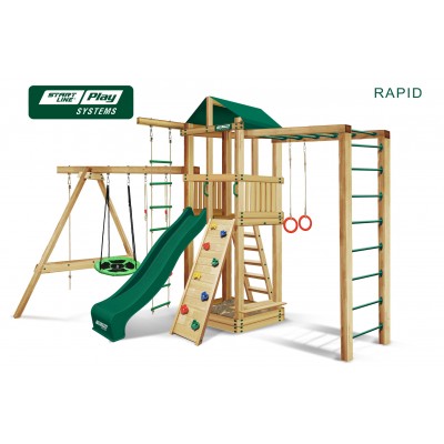 Детская площадка SLP Systems RAPID эконом зеленый фото