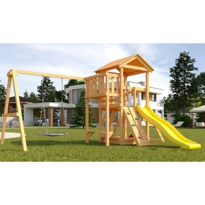 Детская площадка Савушка Мастер - 2 с качелями Гнездо фото