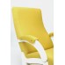Кресло-качалка Бастион-1м Bahama yellow ноги белые 1 фото