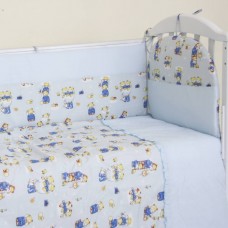 Детский постельный комплект "С лесенкой" 120х60, 6 предметов