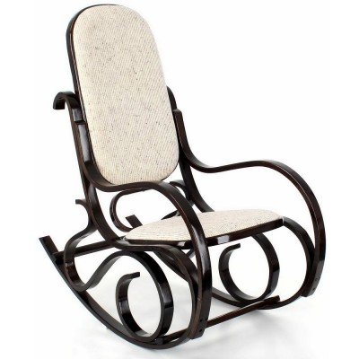 Кресло-качалка Calviano M196 вельвет (черный) фото