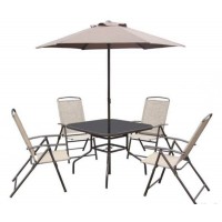 Комплект садовой мебели Палермо (Стол+Зонт+4 кресла)