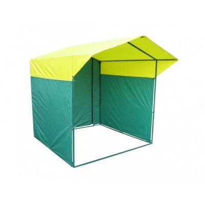 Торговая палатка МИТЕК 3.0х1.9 м разборная желтый/зеленый фото