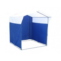 Торговая палатка «ДОМИК» 1,5 X 1,5 синий/белый