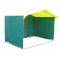 Торговая палатка «ДОМИК» 3 X 2 из квадратной трубы 20Х20 мм зеленый/желтый