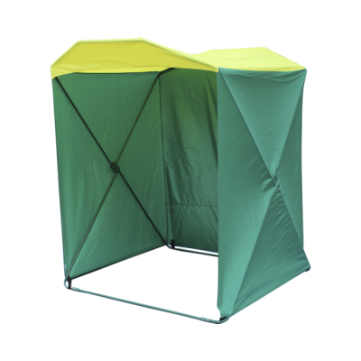 Палатка торговая Кабриолет 1.5 X 1.5 (быстроразборная) зеленый/желтый фото