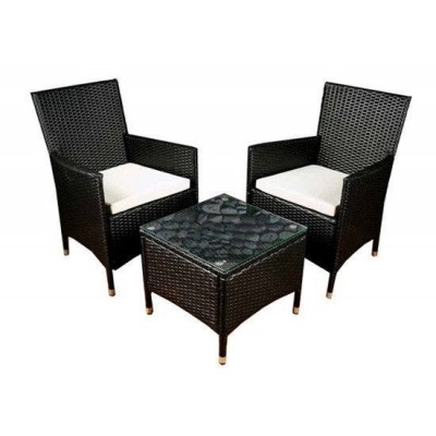 Комплект мебель из искусственного ротанга Furnide столик + 2 кресла 1485 фото