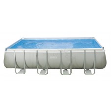 Каркасный бассейн Intex Ultra Frame 26362 732х366х132см + песочный фильтр-насос, лестница, тент, подстилка