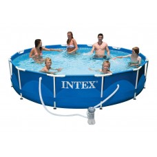 Каркасный бассейн с комплектом 366х76 см, Metal Frame, Intex 28212/56996
