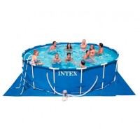 Каркасный бассейн с комплектом 457x84 см, Metal Frame, Intex 28228NP