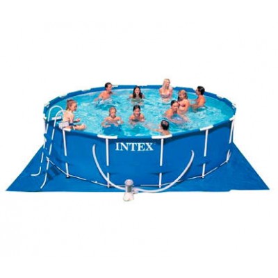 Каркасный бассейн с комплектом 457x84 см, Metal Frame, Intex 28228NP фото